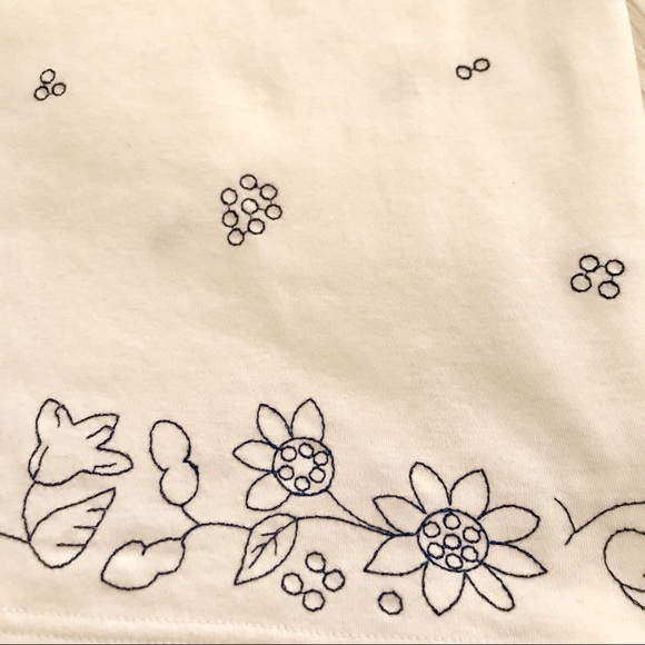 B E C H A M E L : Floral Embroidered Cotton Tank - Picture 3 of 6